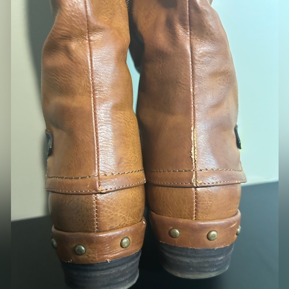 Rieker Brown Riding Boots with Sherpa Lining, Size 39 US 8.5 - Picture 5 of 11